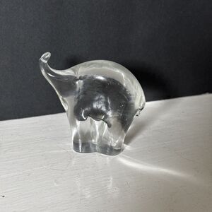Crystal Clear Trunk Up Friendship Elephant Figurine Collectible Elephant Lovers
